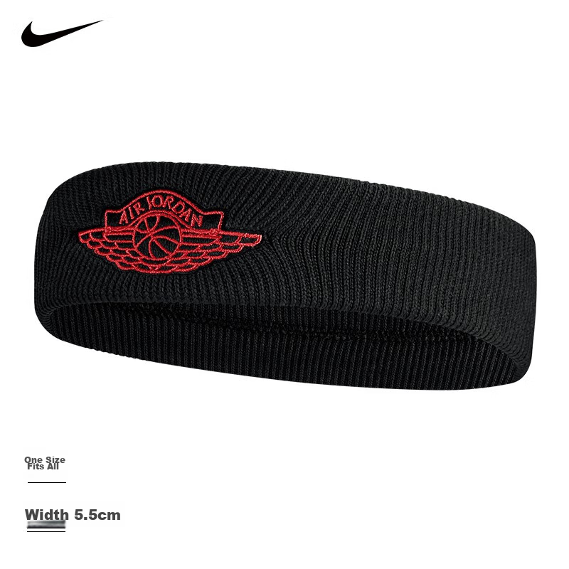 NIKE Sports Headband, AJ Flyer Headband, Sweat-Absorbing Band for Men And Women, Head Protection And Sweat Prevention Headband, J0003604001OS