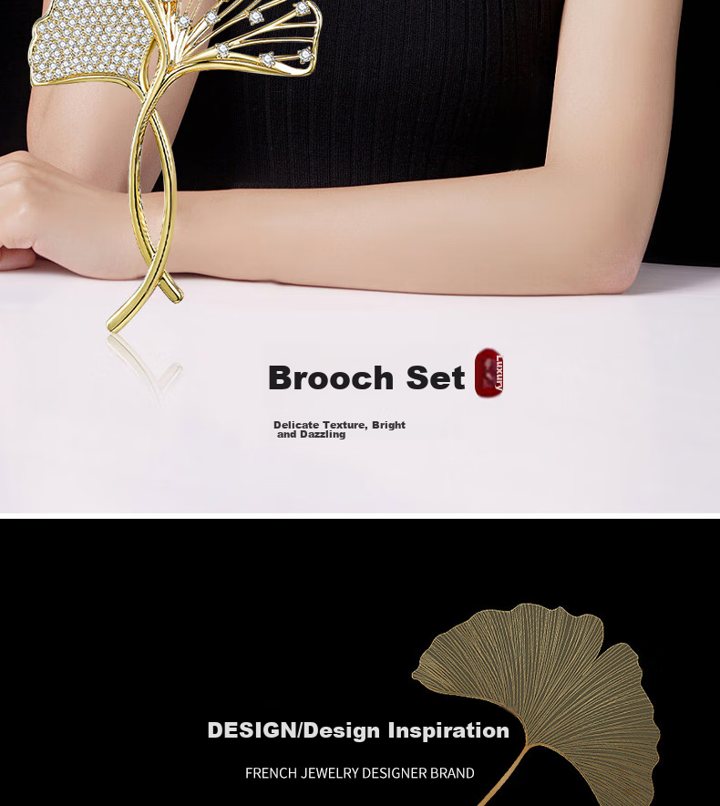 MIMORE Brooch, High-End Women's Luxury Elegant Gift Box Set, Exquisite Niche Practical Jewelry, Birthday Gift for Mom And Elders 3