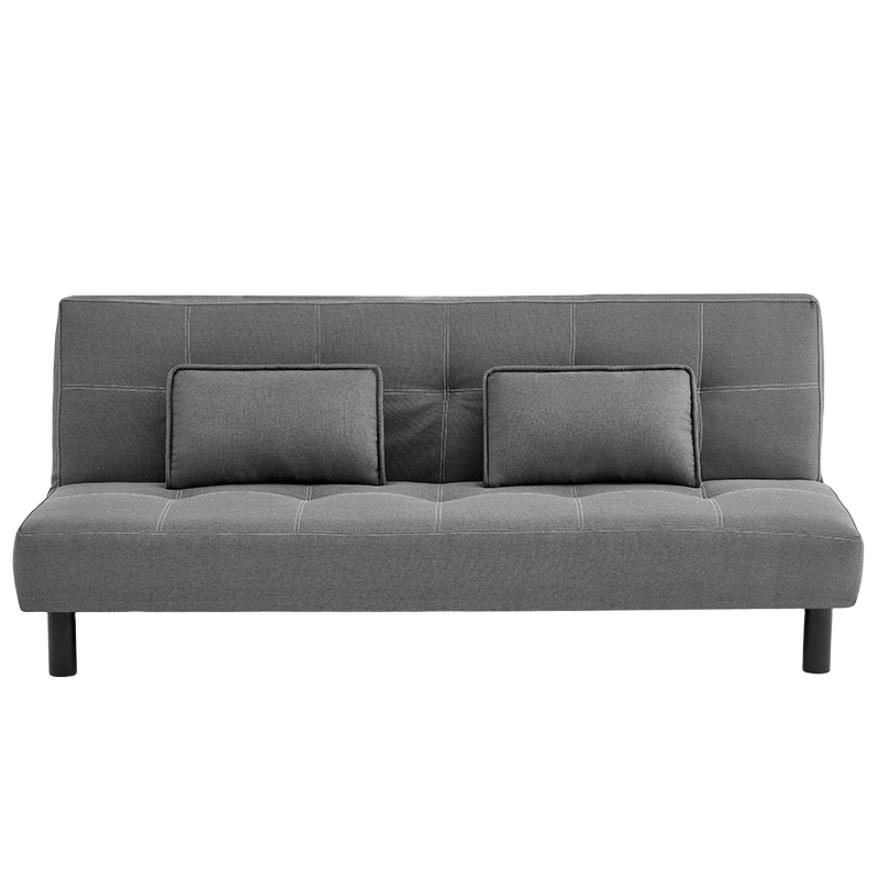 Huakaizhixing Sofa Bed, Dual-Purpose Folding Office Sofa Bed, Two-Seater Fabric Sofa, HKS63 Gray Cotton Line