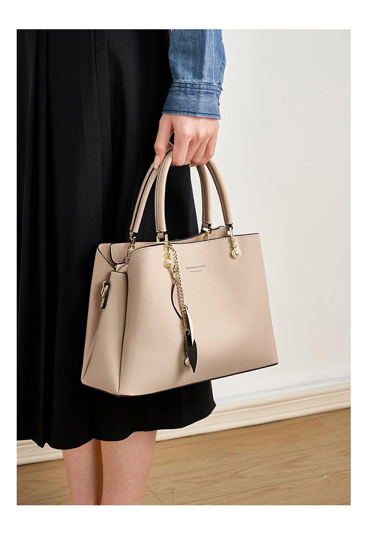 Aokang Women's Handbag, Trendy Cowhide Tote Bag, Light Luxury Crossbody Shoulder Bag, Birthday Gift for Girlfriend Or Wife on May 20 14