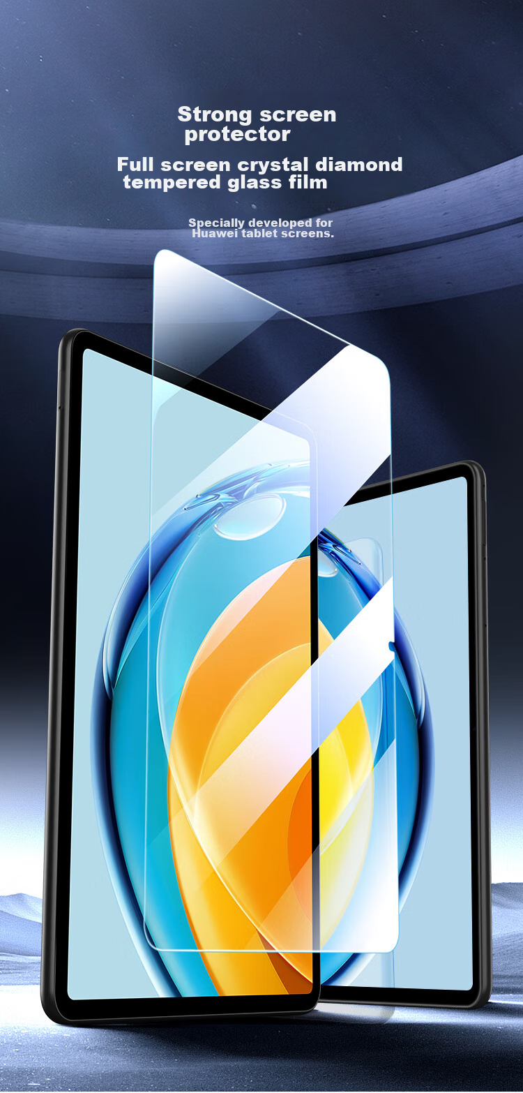 BIAZE Compatible with 26/25 Huawei MatePad Air 12-Inch (Third Generation), HD Tempered Glass Screen Protector, Universal HarmonyOS New Version Tablet Protective Film, Soft Light Version, Anti-Fingerprint 1