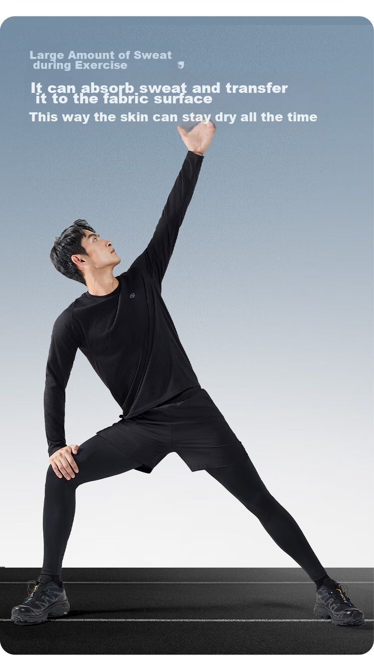 JD Original Compression Shorts for Men, Basketball Running Professional Track And Field Training High-Elasticity Quick-Dry Base Layer Fitness Pants, Black M 9