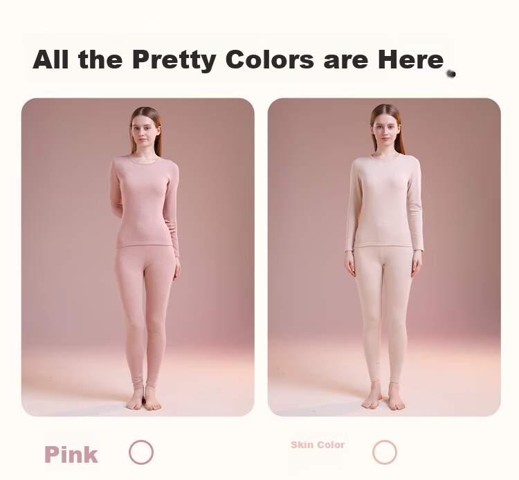 Dushiliren 26 New Thermal Underwear for Women, German Velvet Modal Heat-Generating Cashmere Silk Set, Thickened Autumn Top And Pants, Winter Seaso 19