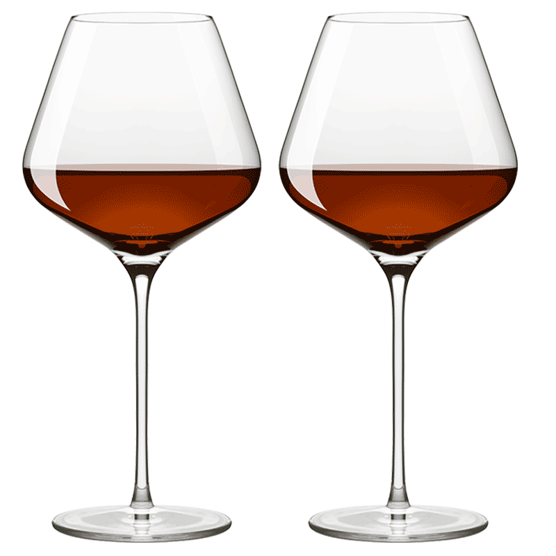 Cheer Wine Glasses, Home Use Stemware, German Imported Burgundy Wine Glasses, Lead-Free Crystal Wine Glasses, Set of 2