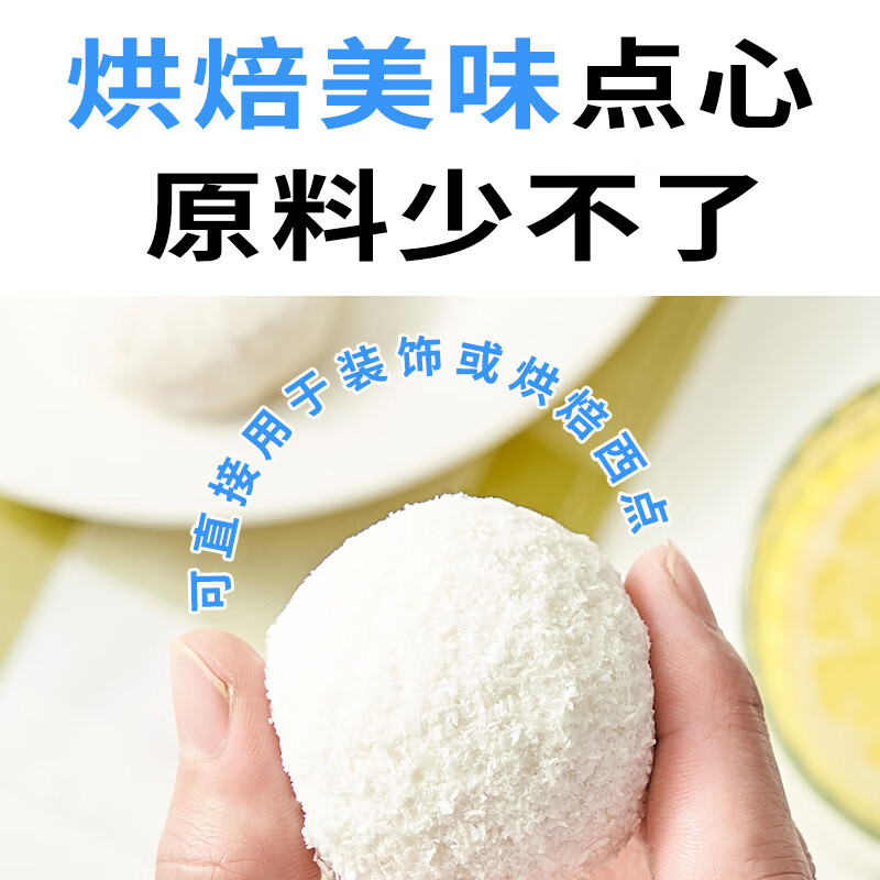 展艺 烘焙原料 椰蓉椰丝 椰奶椰子丝奶油小方糕点装饰 120g