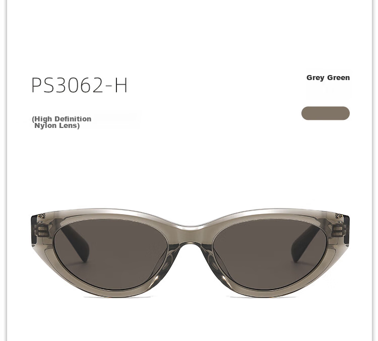 Prsr [Qianjin Frame] Celebrity-Style Sunglasses, High-End Retro Cat-Eye Sun Protection Glasses PS3062-B 11