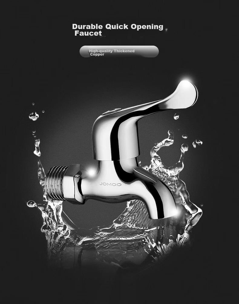 JOMOO Quick-Open Faucet, High-Quality Copper, Standard Cold Water Tap, Universal Bathroom Faucet for Tap Water, 7116-234/1C 3