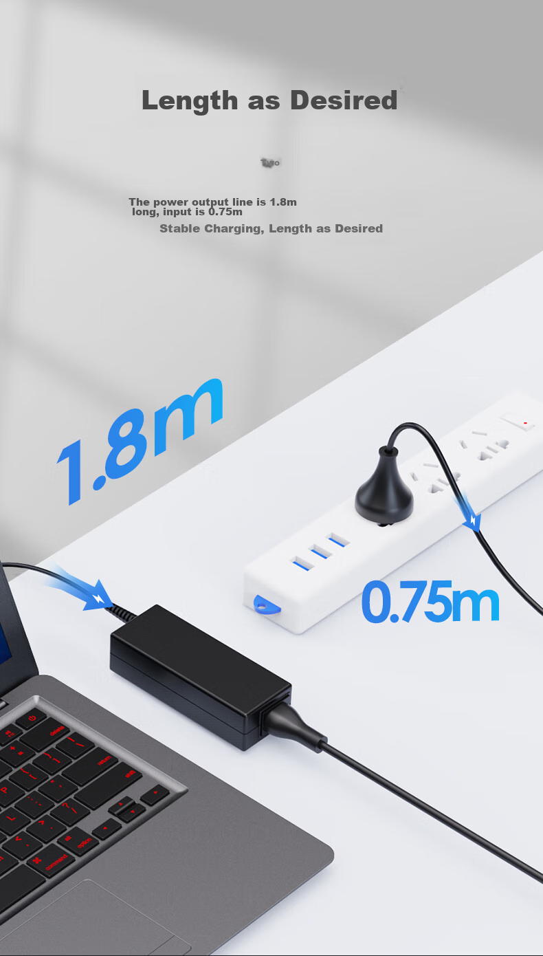Elei Suitable for Samsung Laptop Charger Power Cord, 19V3.16A, R467 R428 Power Adapter 6