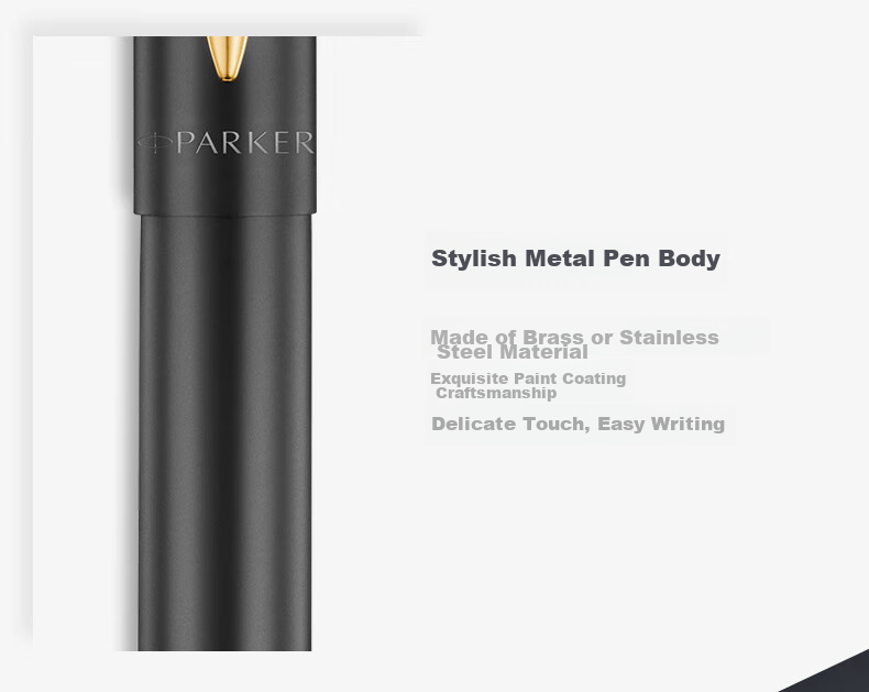 Parker Signature Pen, Business Office Use, Gift-Giving Classic Writing Practice, Weiyaxl Phantom Black with Gold Clip Ballpoint Pen, Mid-Autumn Festival Gift for Friends, Baitiao Discount 6