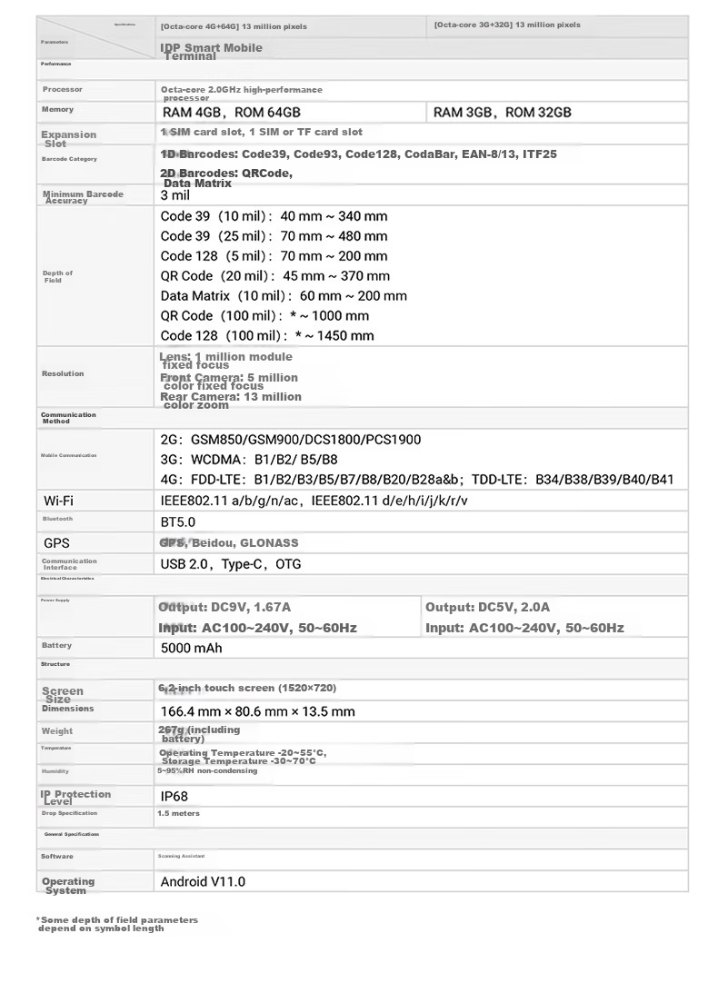 Haikangwei IDP5204, 64GB Handheld PDA Data Collector, Barcode Scanner, Android Mobile Terminal, Express Delivery Inquiry, Payment Collection, Cashier, Warehouse Supermarket Inventory Machine 17