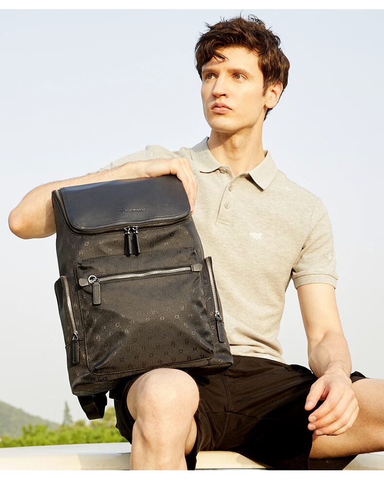 Hush Puppies Business Backpack, Large Capacity Men's Laptop Bag, Multifunctional Birthday Gift for Boyfriend 8
