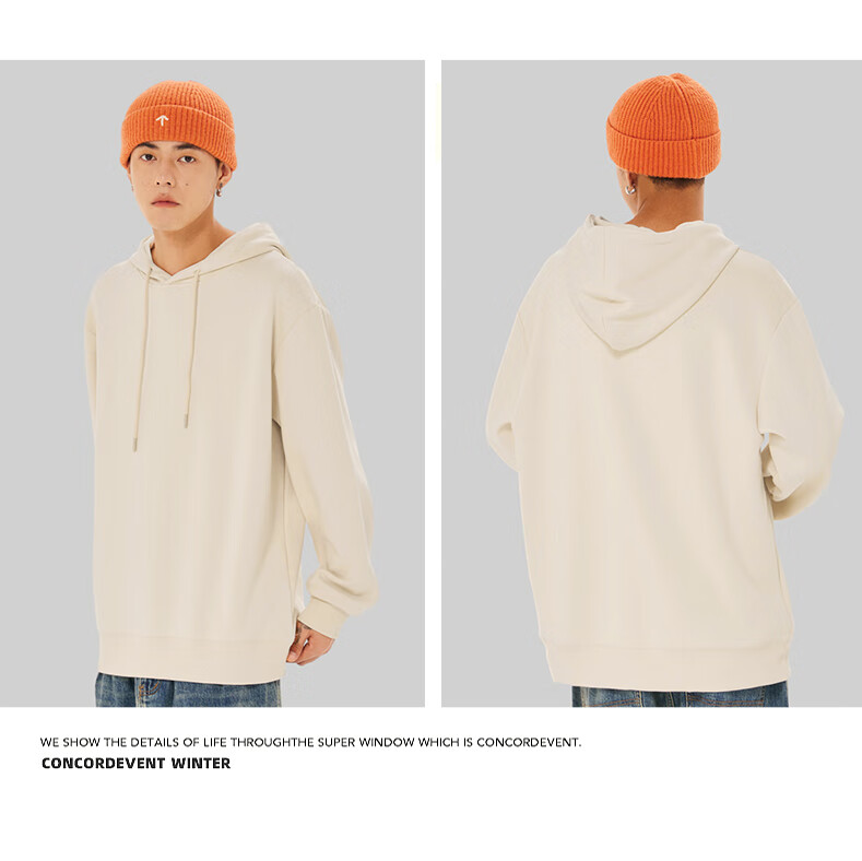 GLM Men's Sweatshirt, Classic Basic Style, Solid Color, Casual Round Neck, Loose-Fitting Top, Versatile Everyday Wear, Men's Clothing 20