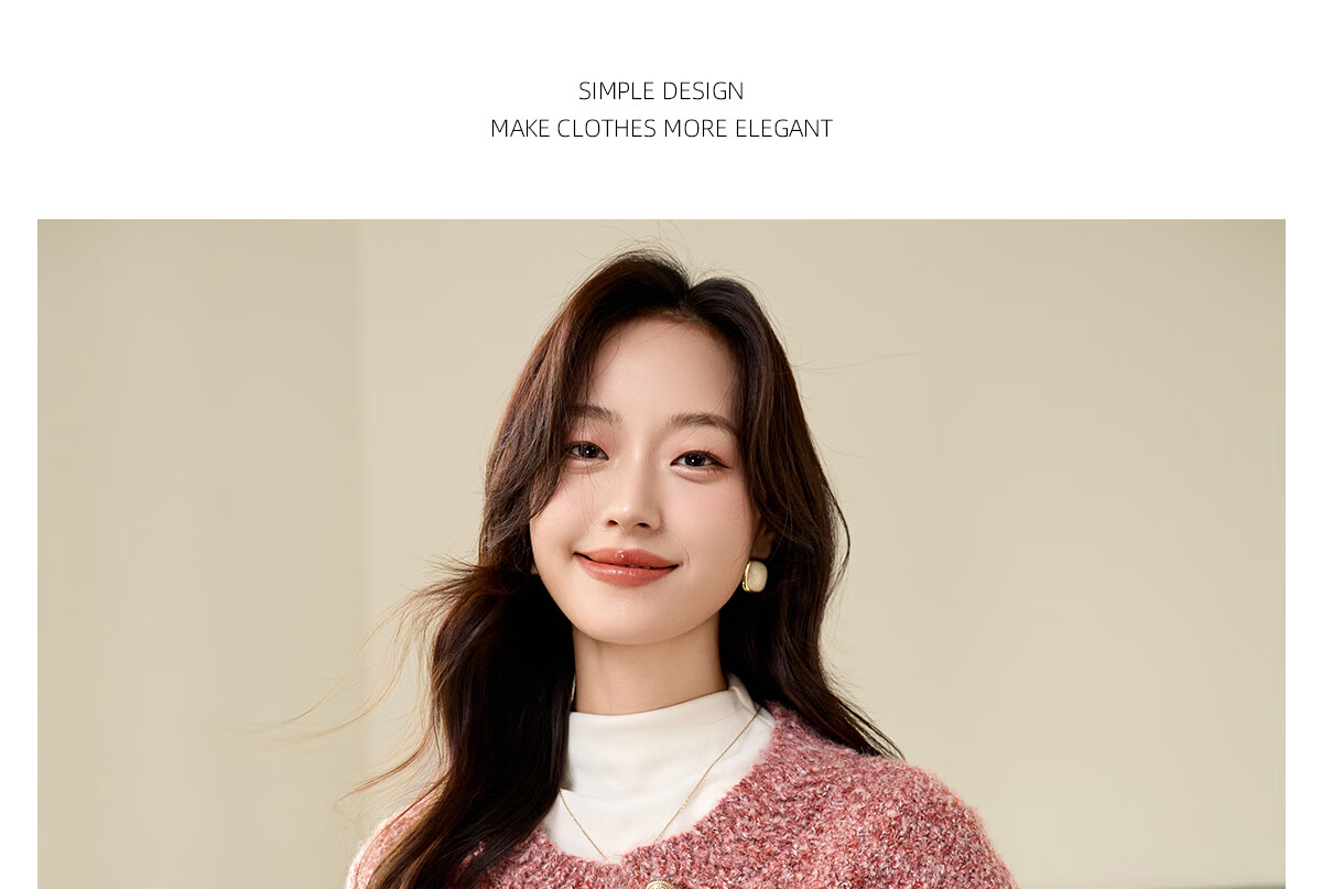 PinCai Women's Knitted Cardigan New Year Battle Robe Little Chanel Style Soft Wool Crew Neck Sweater P144U4016 15