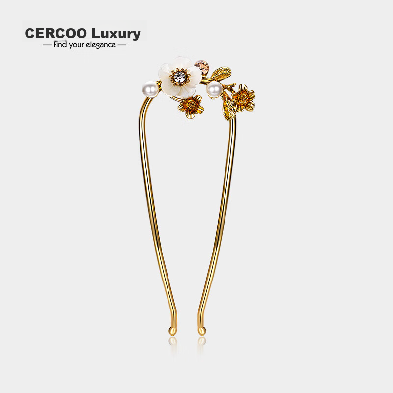 Cercoo Vintage Tribute Series U-Shaped Hair Clip, Women's Hair Bun, Inverted Comb, Hair Accessory, Elegant And Graceful Hair Ornament