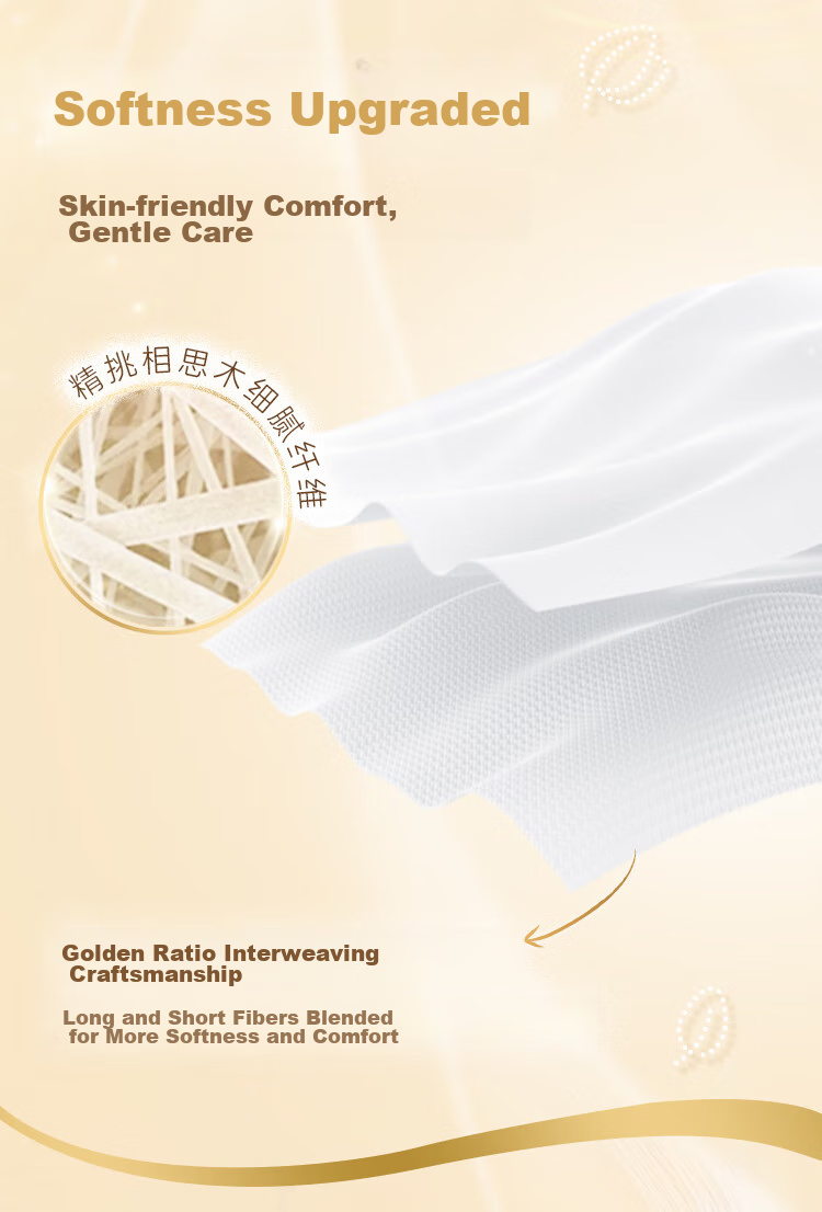 Qingfeng Facial Tissues, Soft Gold Grade 4-Ply 88 Sheets 24 Packs M Size, Toilet Paper for Home Use, Paper Towels, Napkins, Whole Box Packaging 4