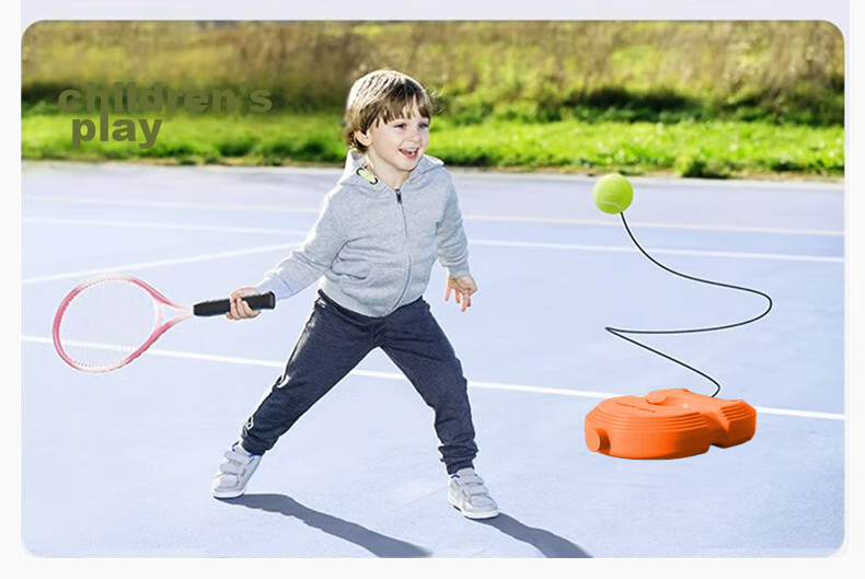 HEMMON Tennis Rebound Trainer with String, Single-Person Self-Practice Tennis Racket for Adults And Children, Self-Hitting Set with Rope, Starry White 12