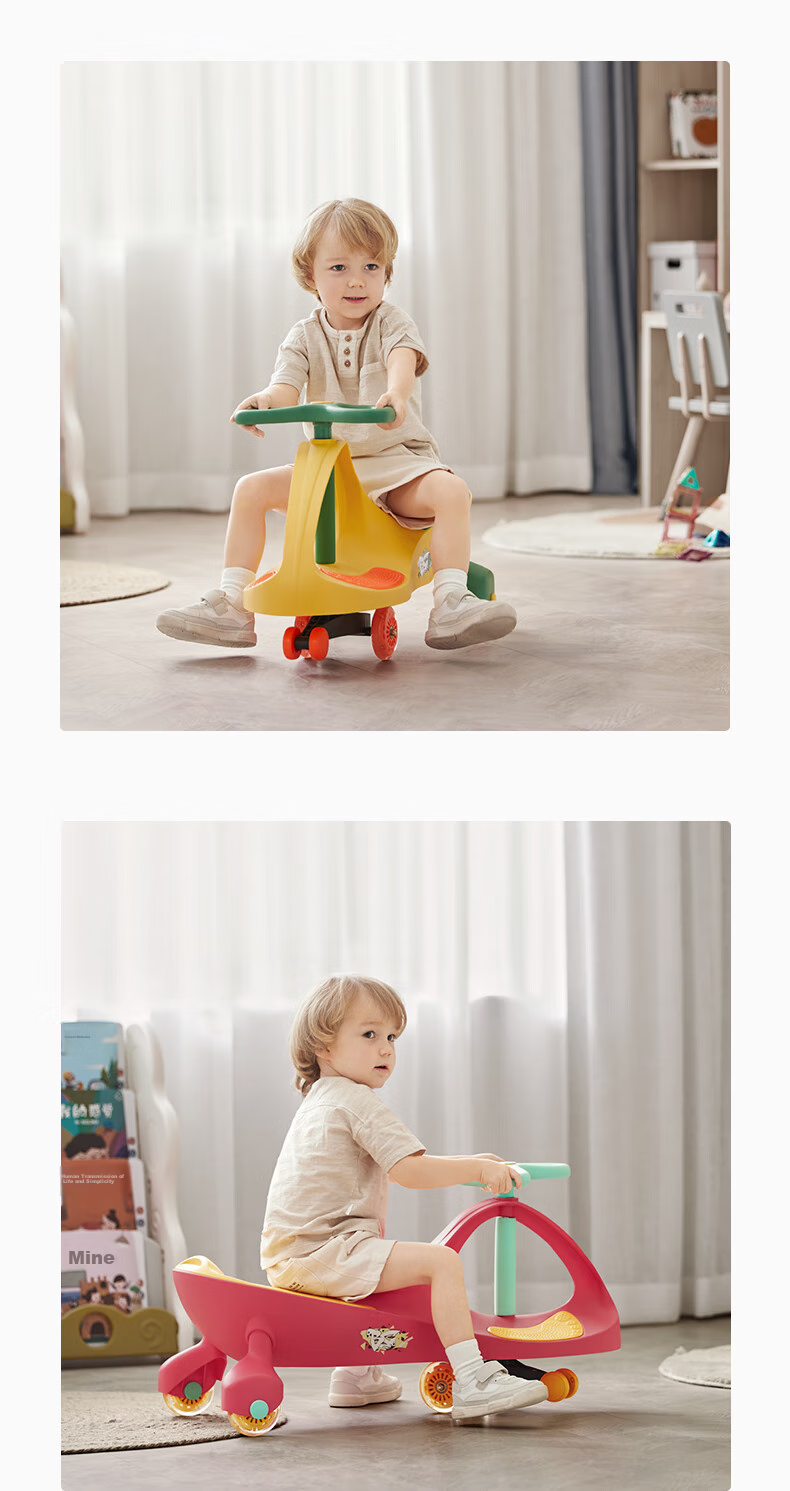 Babycare Children's Twist Car Toy for Ages 1-3 Anti-Rollover Ride-On Car Baby Swing Car Baby Gift Xindebai 15