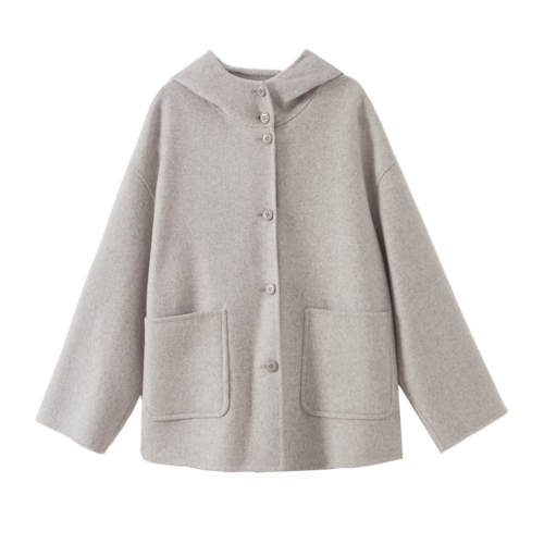 Dme Fashionable Top Student Winter Lightweight Retro Urban Hooded Double-Sided Shearling Wool Slimming Women's Coat