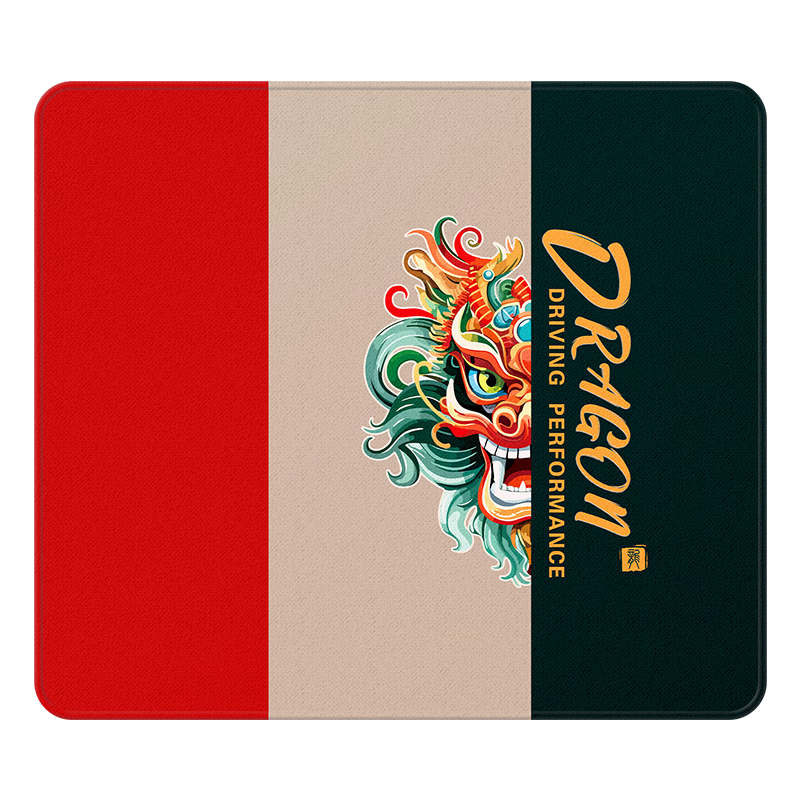 LESAILES Gaming Mouse Pad, Smooth for FPS, Random Texture Fine Surface Jacquard Mouse Pad, Large Size with Locked Edges, Random Texture Jacquard Coarse Surface, Dragon Design, 460*400*4mm