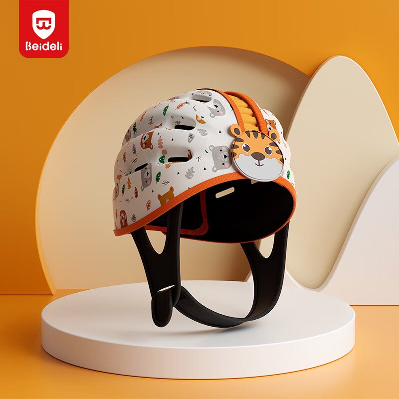 BEIDELI Anti-Fall Hat, Baby Walking Head Protection, Fall Prevention Pillow, Toddler Anti-Collision Device, Little Tiger Style, 1 Piece