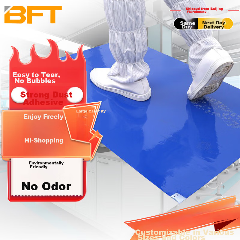 Beifute Dust-Collecting Mat, Clean Room Dust-Collecting Mat, Shower Room Dust-Collecting Anti-Dust Sticker, Removable Shoe Sole Dust-Collecting Foot Mat