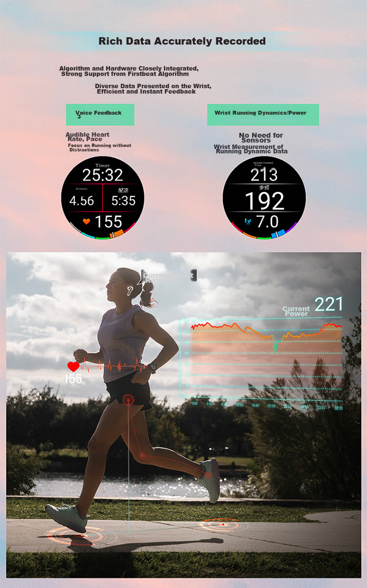 GARMIN Forerunner165 Heart Rate And Blood Oxygen Multi-GNSS Outdoor Sports Smartwatch, Music Version, Midnight Black 7