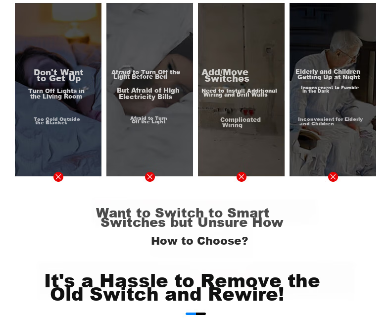 Xiya XYKGJL Smart Switch, Wireless Remote Control for Home Use, No Wiring Required, Remote Control Light Switch Device 4