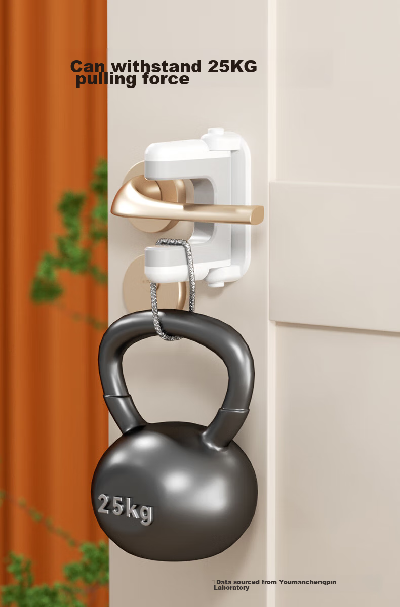 EUDEMON Child Safety Door Stopper Lock, Anti-Theft Door Lock, Baby Door Lock Catch, Anti-Opening Window Lock Catch, 2 Pieces 7