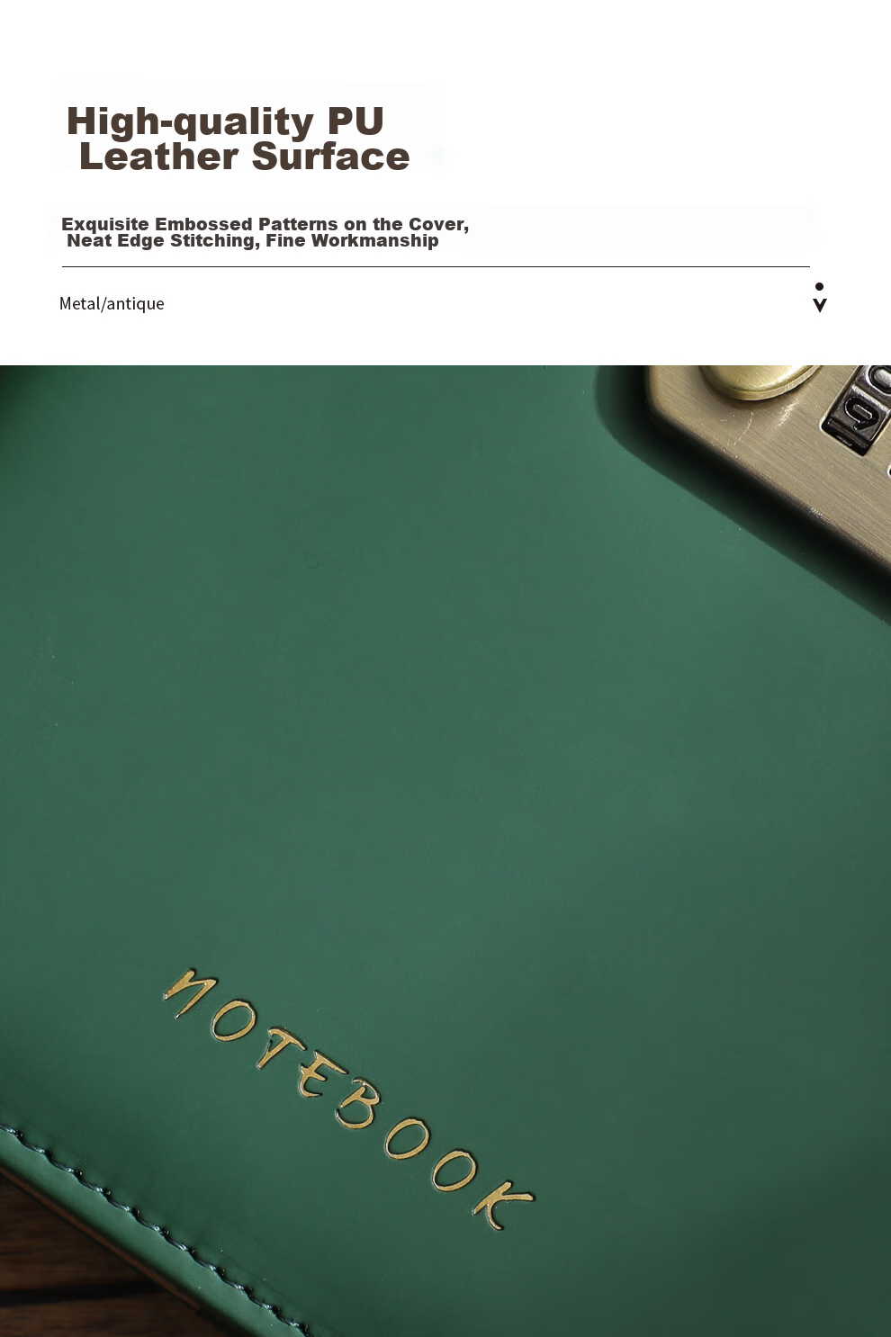 Jiaranheng Inspirational Password Lock Notebook, A5 Size with Password Lock, Creative Inspirational Cover, Journal for Adults, Diary for Business, Simple Office Stationery, Customizable - A5 Gree 7