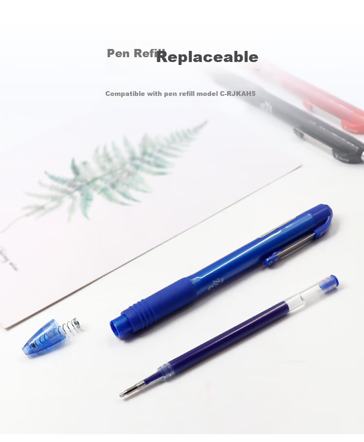 ZEBRA Bullet Tip Gel Pen 0.5mm Zhenhao Series Teacher's Correction Student Note Annotation Signing Pen C-JJ3 Red 5-Pack 7