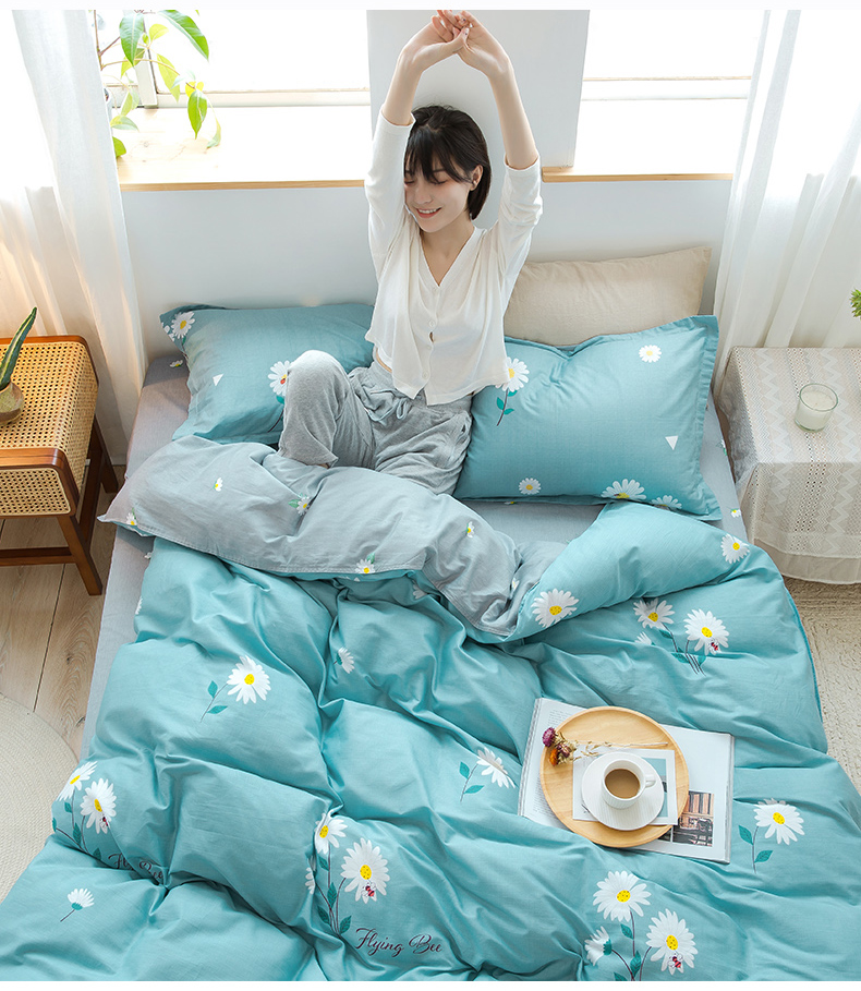 Yunjin Class A Antibacterial Pure Cotton Duvet Cover, Single Piece, 100% Cotton, Printed, Single Bed, Dormitory Use, 150x200cm, Xiao Zhi Ju 12