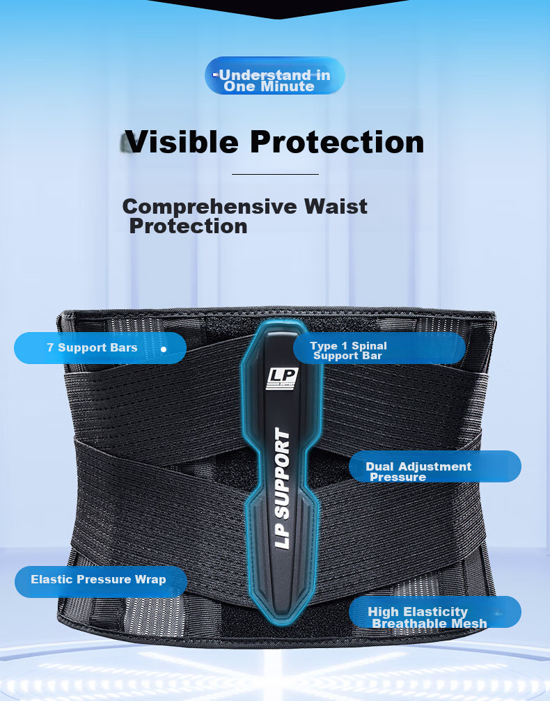 LP Lumbar Support Belt for Herniated Disc, Medical-Grade, for Men And Women, Ultra-Lightweight, Breathable, Summer Style 3