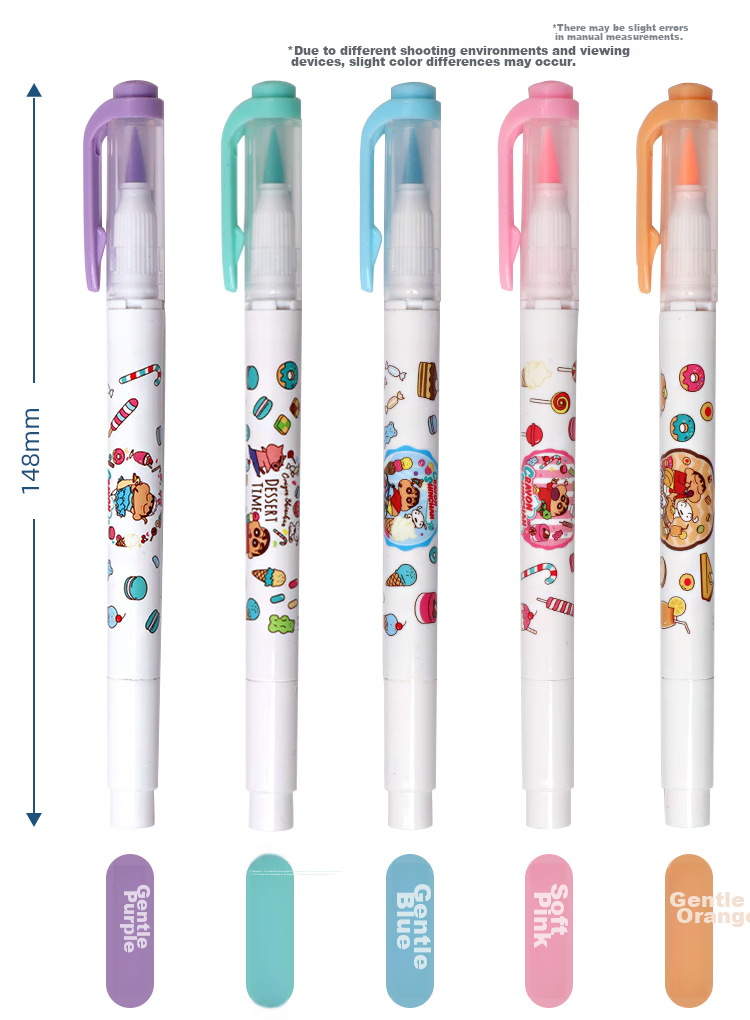 ZEBRA Crayon Shin-Chan Limited Edition Dual-Tip Highlighter, Rainbow Color Planner Pen, Student Emphasis Marking Pen, WFT8-CS Gentle Purple 15