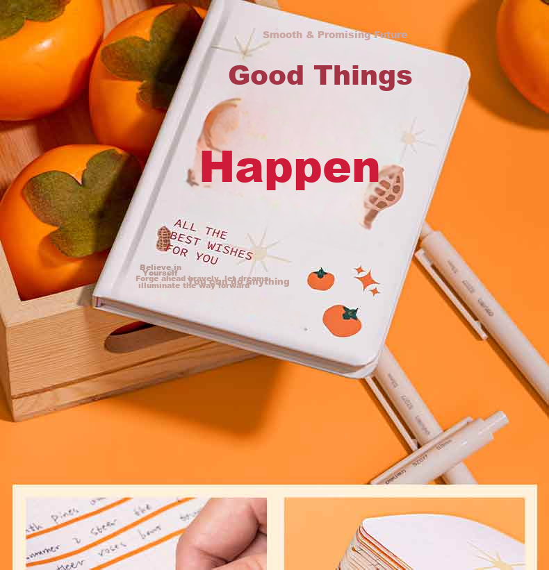 Deli Notebook Gift Box, Good Things Happen Journal Notebook Gift Set, Birthday Gift, Graduation Season SZ079 7