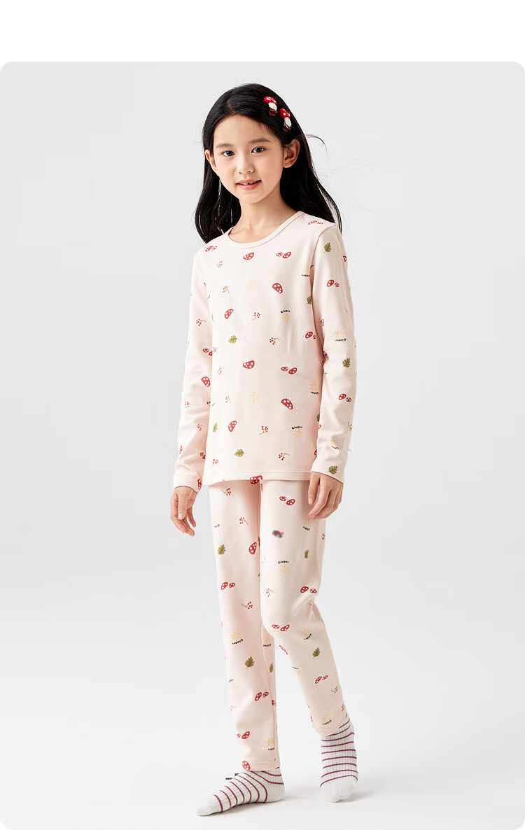 BALABALA Children's Autumn Underwear Set, Boys' Thermal Underwear, Autumn And Winter Baby Girls' Base Layer Pajamas, 208424169006 35
