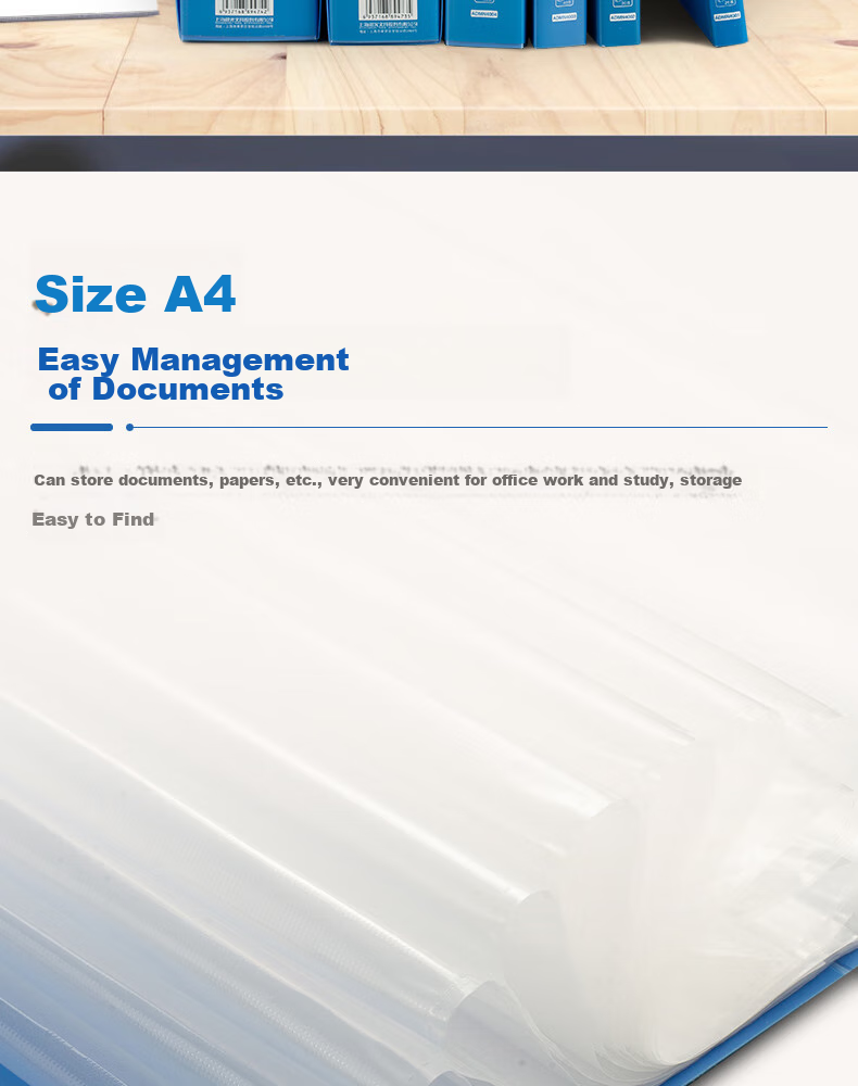 M&G 10 A4/60-Page Document Folders, File Insert Pockets, Student Exam Paper Storage Bags, Certificate And Sheet Music Collection Books, Office Supplies ADM929Z5 4