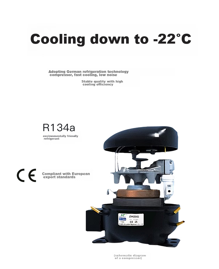 QIXUAN Q18 Car Refrigerator, Mini Fridge with Compressor Cooling, Freezing And Refrigeration Capabilities, Can Form Ice, Outdoor And Home Appliance 13