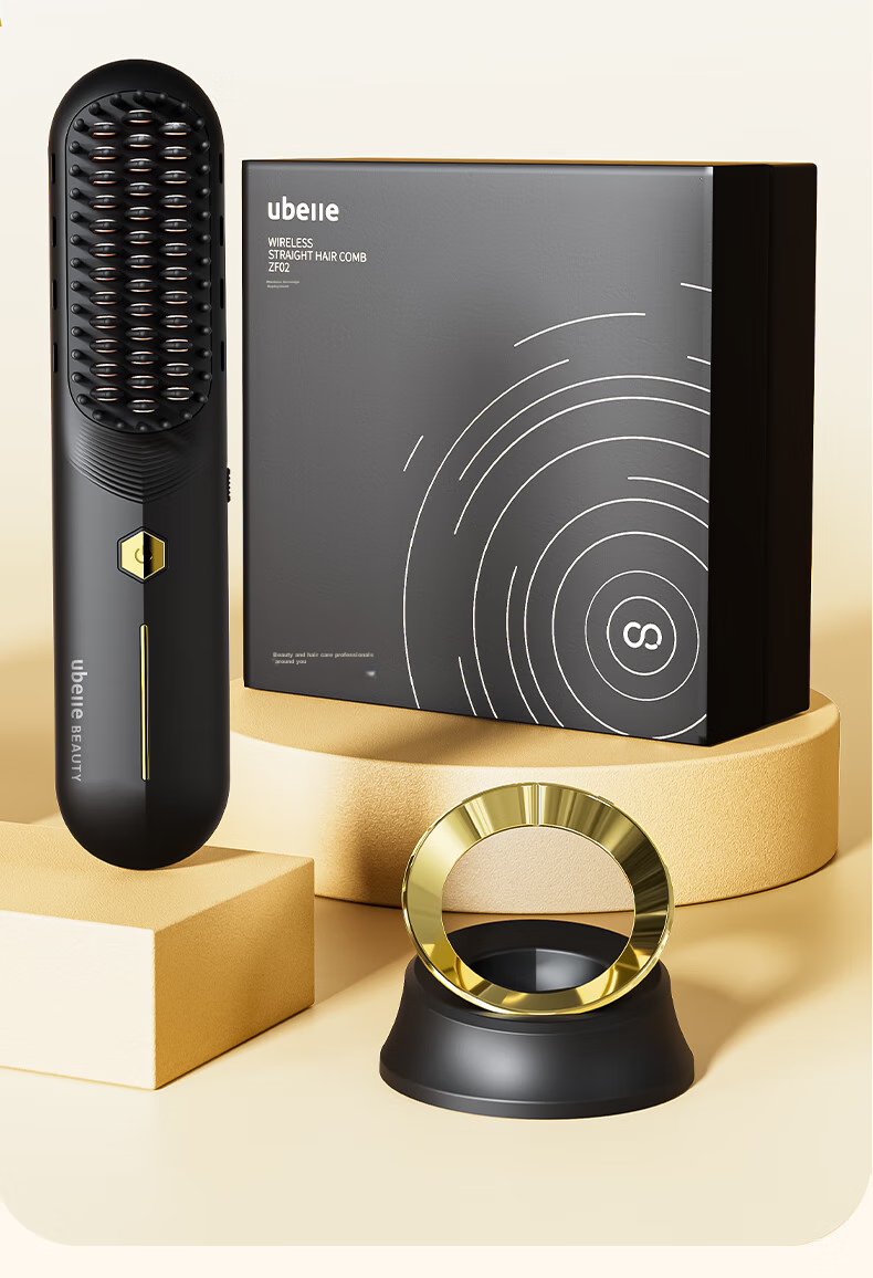UBelle [Mid-Autumn Festival Gift] Wireless Straightening Brush, 500 Million Negative Ions Hair Protection, Portable Dual-Use Straightener And Comb, Smooth High Crown, Birthday Gift for Girlfriend 26