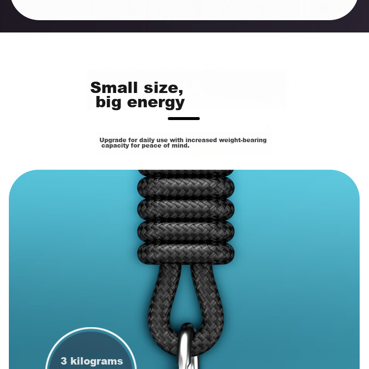 ESCASE [6-Pack] Phone Lanyard Stickers, Phone Case Clips, Phone Accessories, Crossbody Lanyard, Compatible with Keychains, Anti-Loss Cards, ID Cards, USB Drives, Detachable TPU Transparent Fixed Clips 4