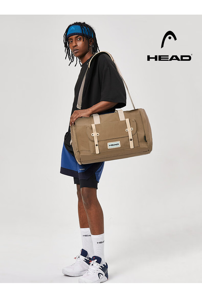HEAD Travel Bag, Large Capacity Business Short-Trip Luggage Bag, Handheld Water-Resistant Gym Bag for Wome 7