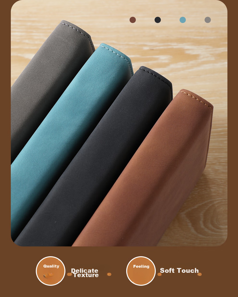Faramon Notebook A5 Thick Journal Business Lambskin Cover Vintage Notebook Work Diary Meeting Minutes Book Office Stationery Customizable Brow 6