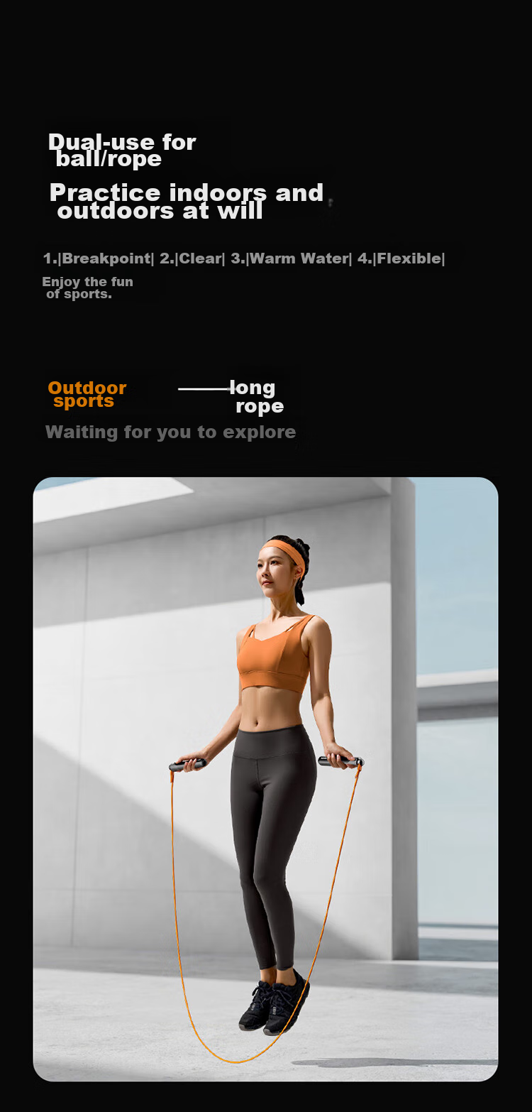 Feilipu Smart Jump Rope, Cordless Jump Rope for Adults, Weight Loss Fitness Fat Burning Specialized Weighted Counting Jump Rope 3703D Starry Gray 12