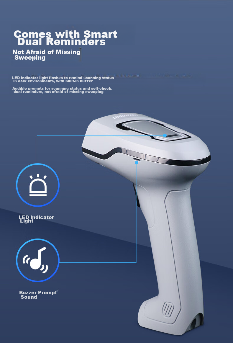 Haikangwei Shijiren MV-ORH330 Barcode Scanner, 1D/2D Barcode, for Express Delivery, Supermarket Checkout, Warehouse, Barcode for Pharmaceutical Traceability, General-Purpose Barcode Scanner Gu 12