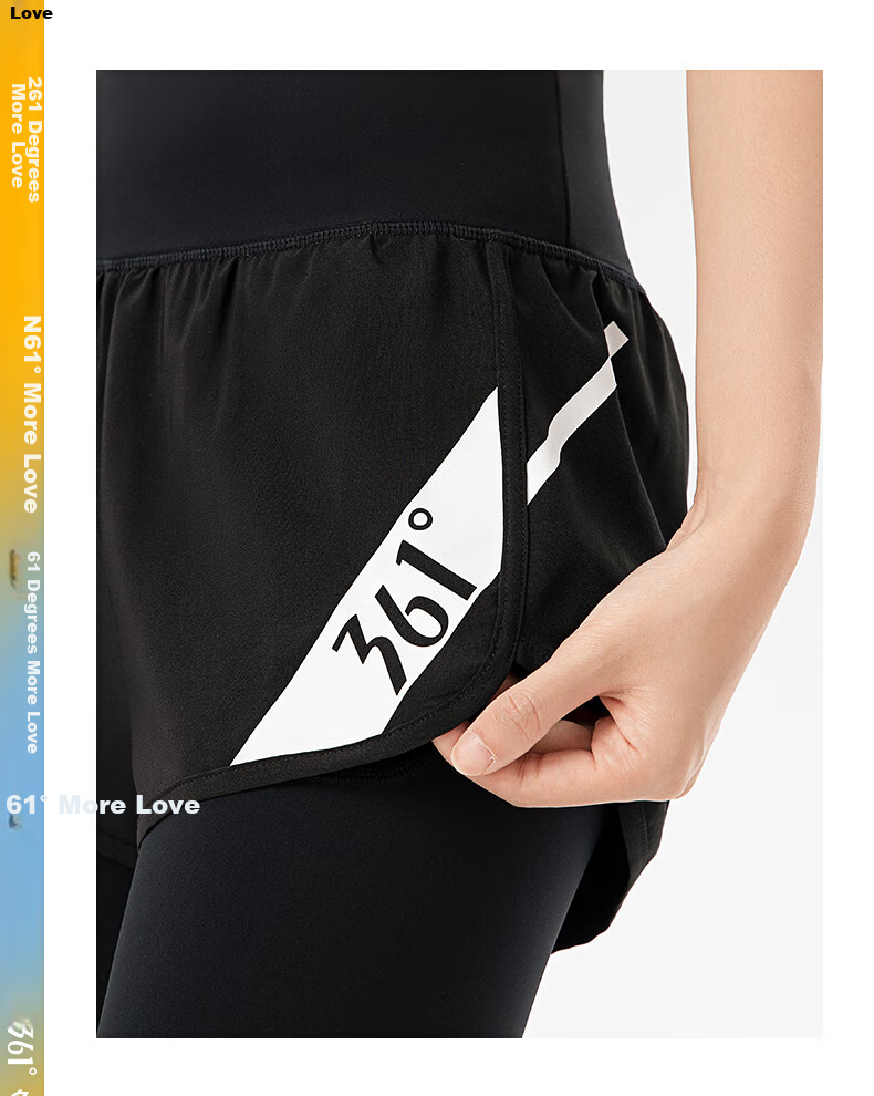 361° Women's Sports Pants, Fitness Leggings, Faux Two-Piece Yoga Pants, High-Waisted, Butt-Lifting, Slimming, Yoga Wear for Running 22
