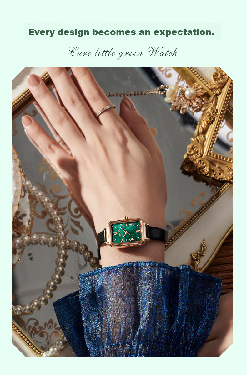 Colevkie Little Green Watch Women's Watch 2026 New Luxury Niche Brand Elegant Birthday Gift for Women 10