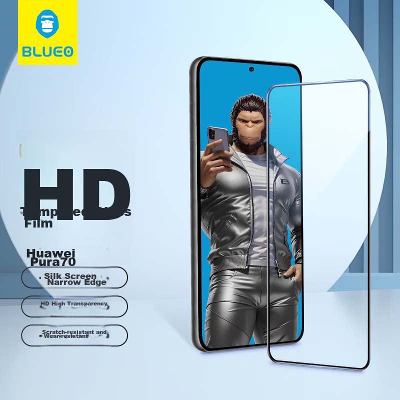 Защитное стекло BLUEO для Huawei Pura70/80, OPPO FindX8, противоударное, антибликовое, HD прозрачное, закаленное стекло
