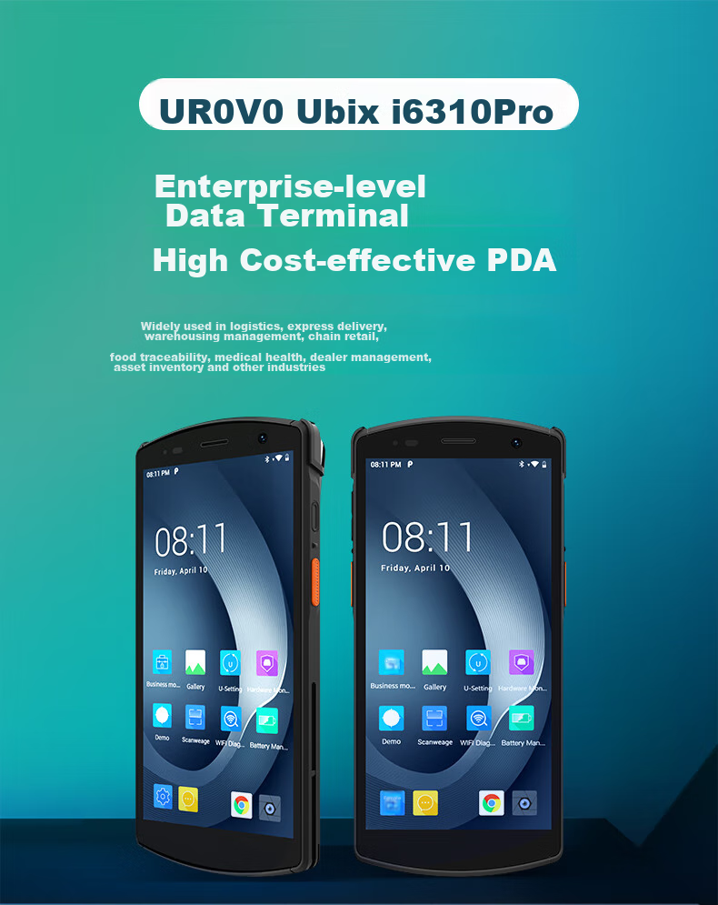 UROVO I6310 Series Handheld Data Terminal PDA Industrial Smartphone, Inventory Machine with Barcode Scanner, I6310 High-End Version (4+64GB), (WIFI+Bluetooth+4G) 4