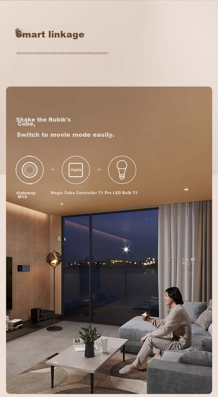 Aqara Smart LED Bulb T1, Adaptive Lighting with Color Temperature Adjustment, Integrated with Mijia APP/iPhone HomeKit 10