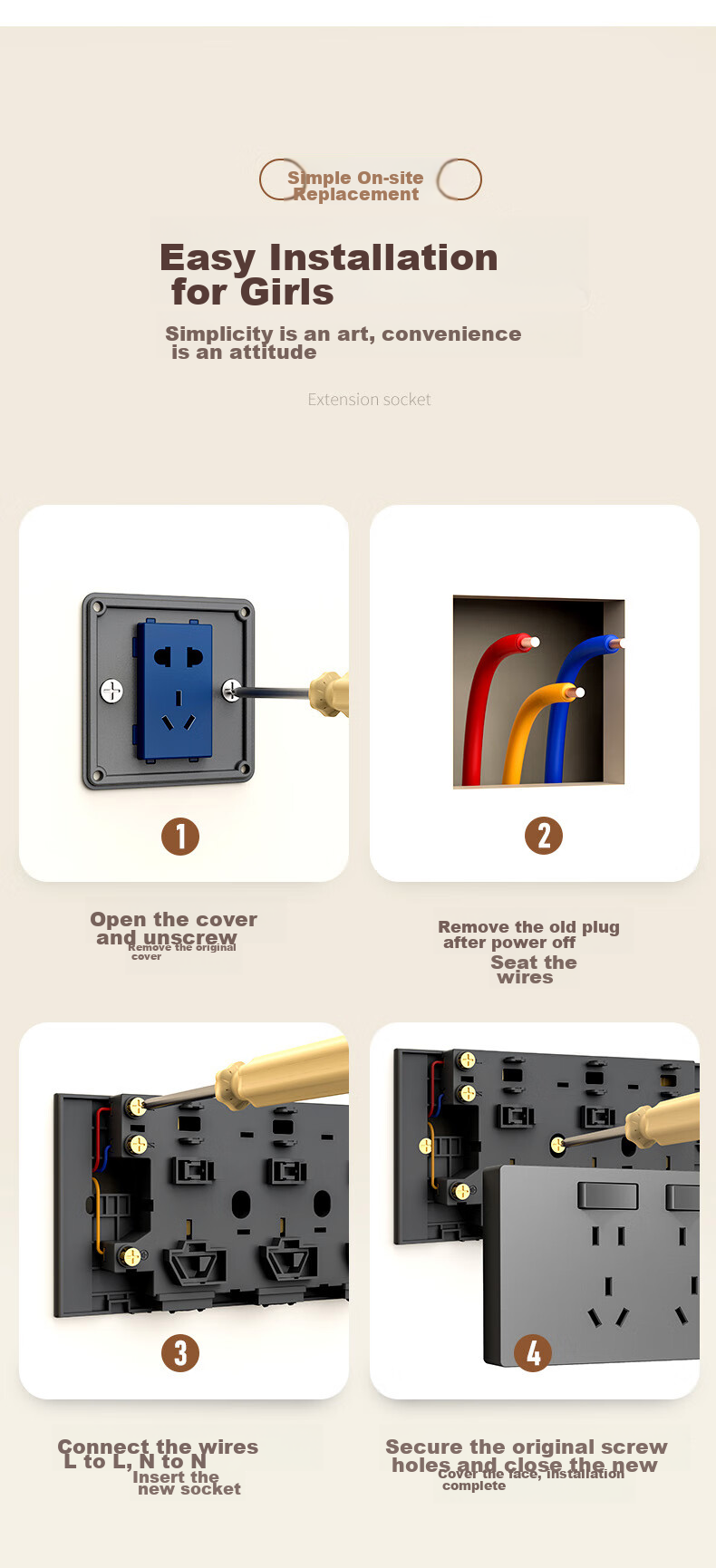 FDD Concealed Expandable Socket, 86-Type Converter, Extended Socket Panel, One Switch with Five Holes, One-To Converter, [White-35 Holes] Left Expansion + Independent Switch 11