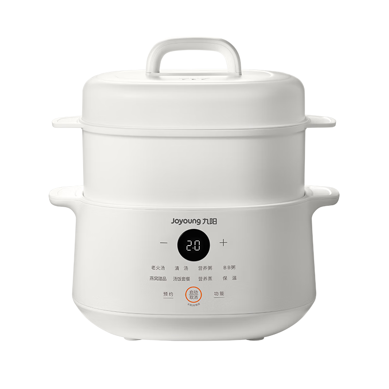Joyoung Electric Stew Pot, Double Boiler, Home Use Porridge Cooker, Soup Pot, Bird's Nest Stew Pot, 4.5L White Porcelain Inner Pot, Soup Cooking Pot, Steaming And Stewing DG25G-GD188